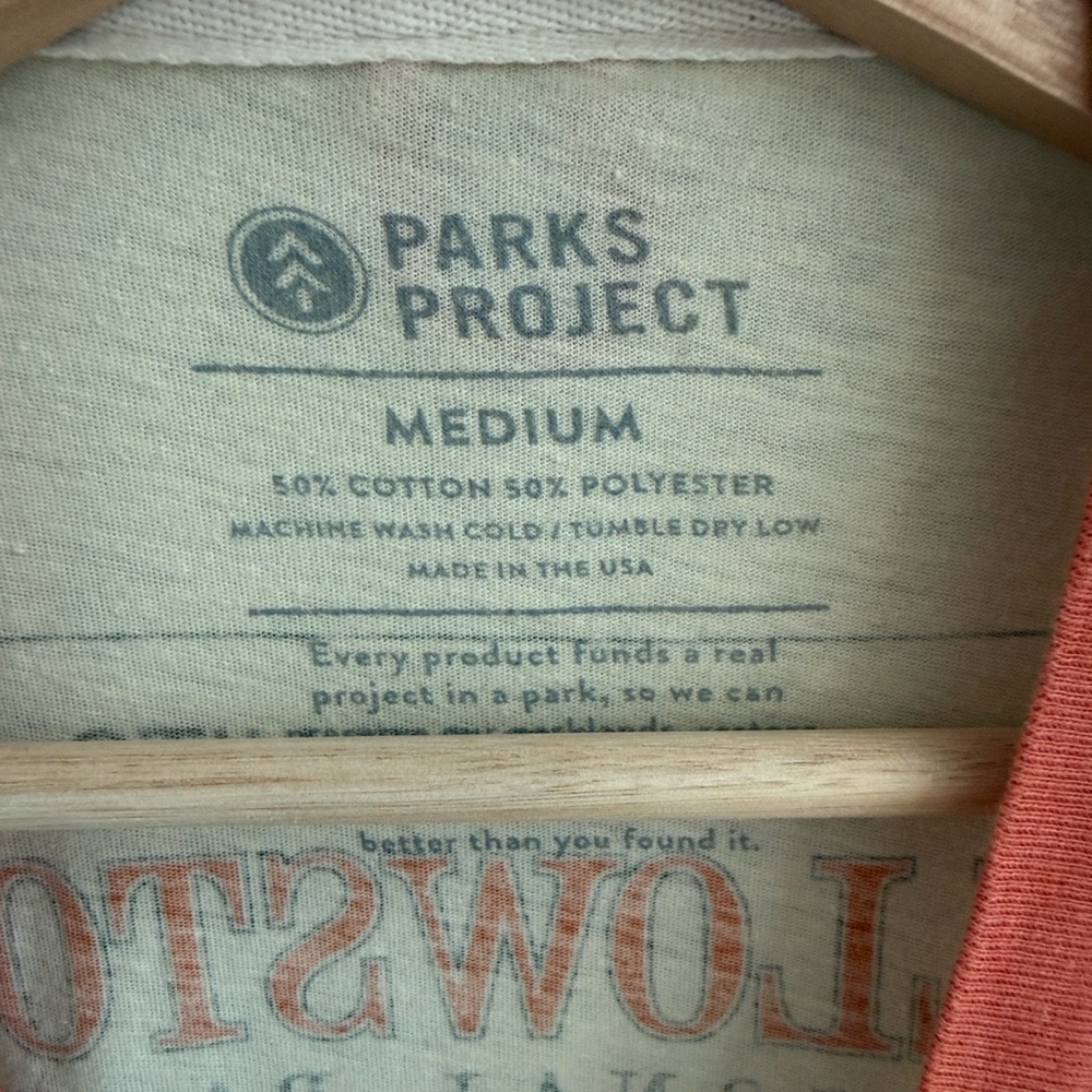 Parks Project Cream and Orange Yellowstone Ringer Tee - Picture 2 of 3